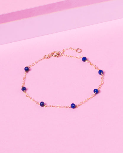 LAPIS CONSTELLATION 14K GOLD FILLED BRACELET