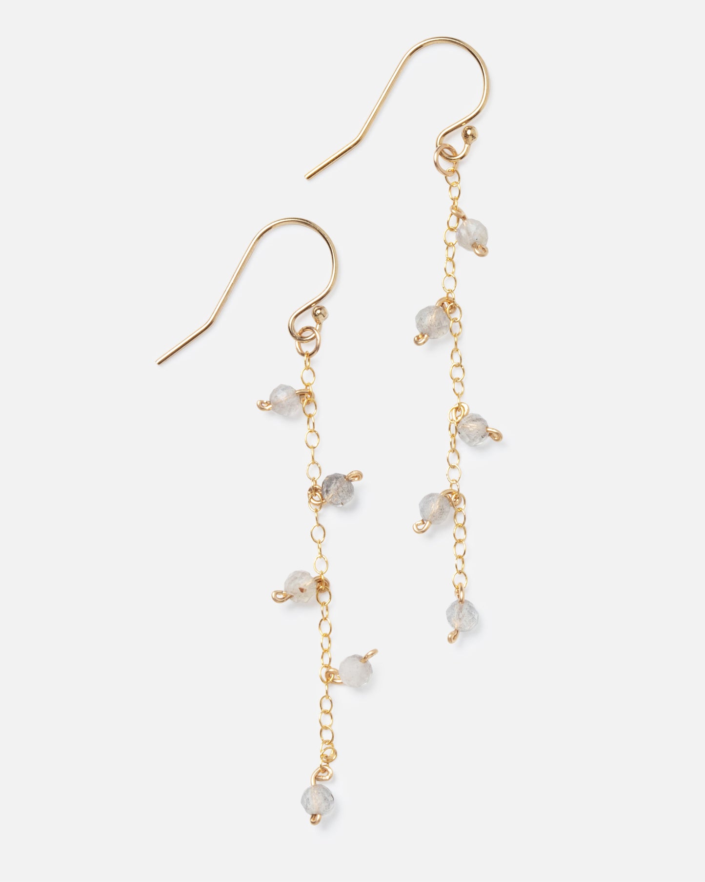 LABRADORITE 14K GOLD FILLED DROP EARRINGS