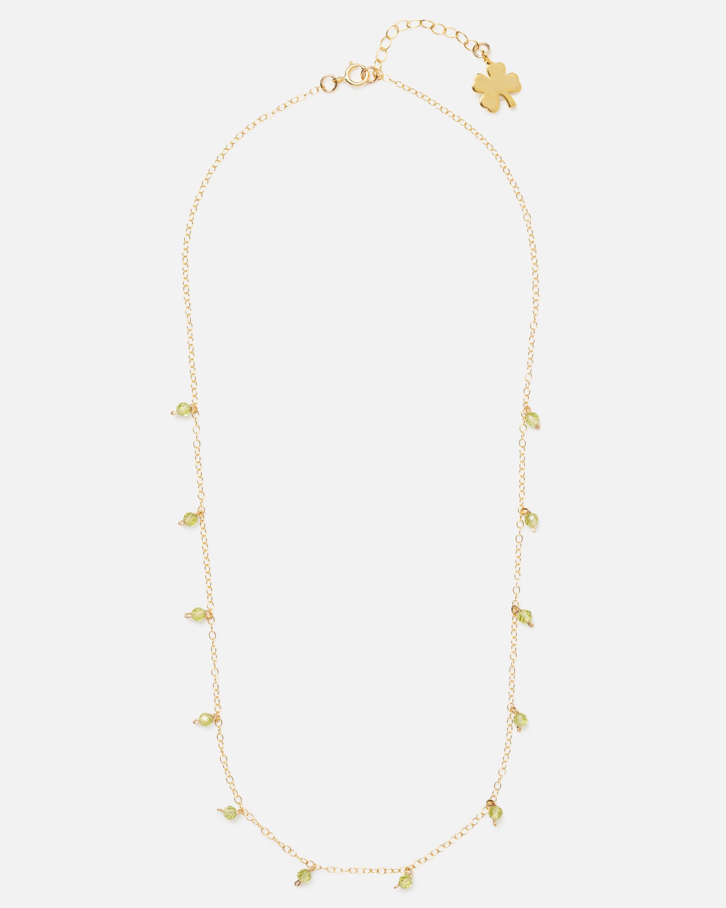 PERIDOT DAINTY 14K GOLD FILLED NECKLACE