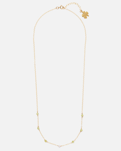 gold gemstone necklace