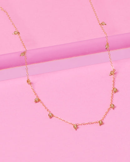 PERIDOT DAINTY 14K GOLD FILLED NECKLACE