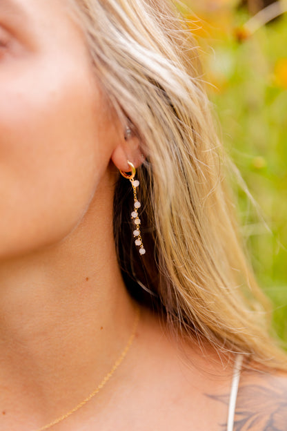 PEARL MACALA 14K GOLD FILLED DROP EARRINGS