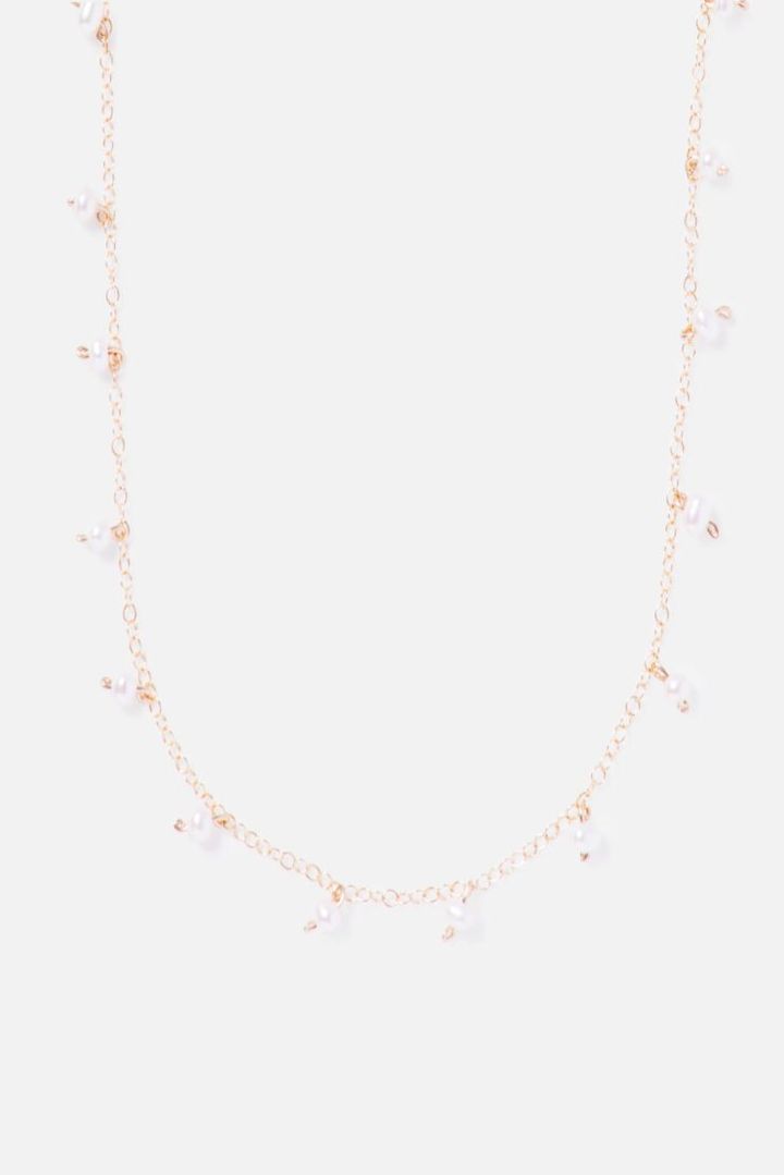 gold sprinkles necklace